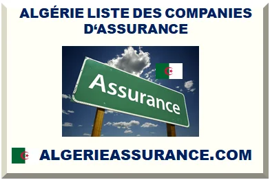 ALGÉRIE LISTE DES COMPANIES D‘ASSURANCE 2026